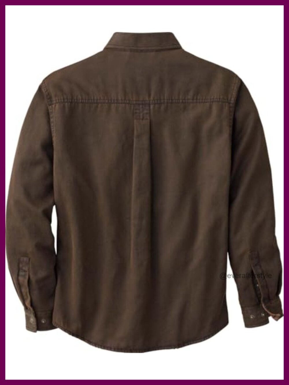 Waxed Cotton Flannel Lined Shirt Jacket Water Resistant - Picture 4 of 6